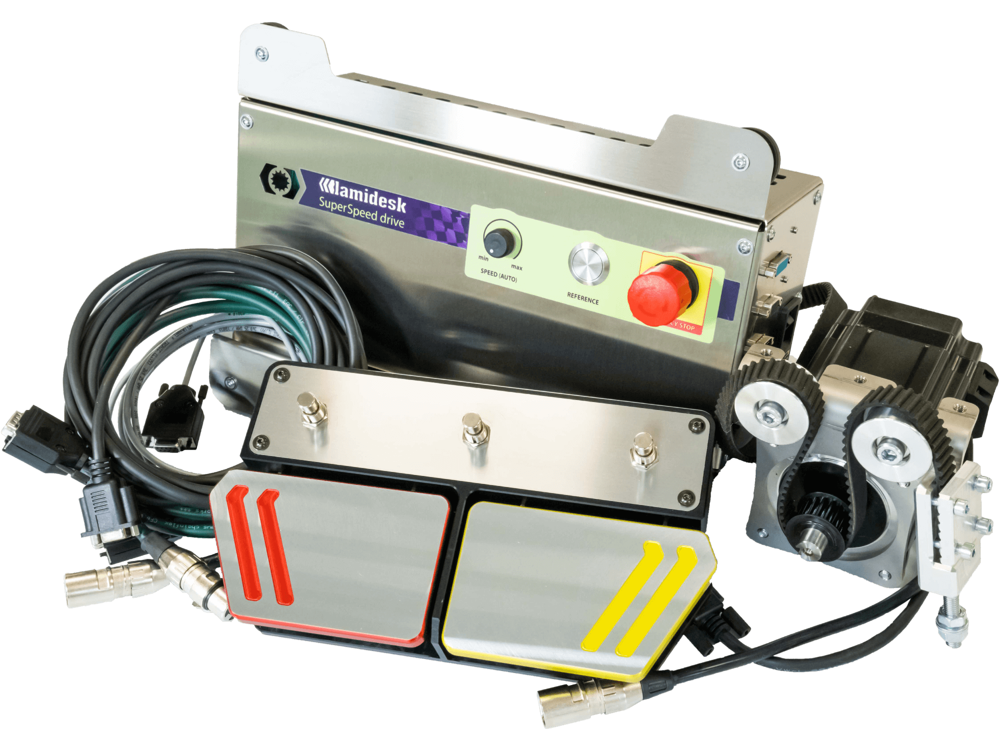 SuperSpeed drive with control box and proportional foot pedal
